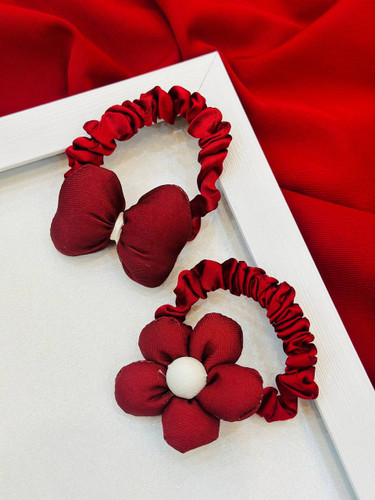 کش مو پاپیونی و گل برجسته بسیار جذاب یلدایی