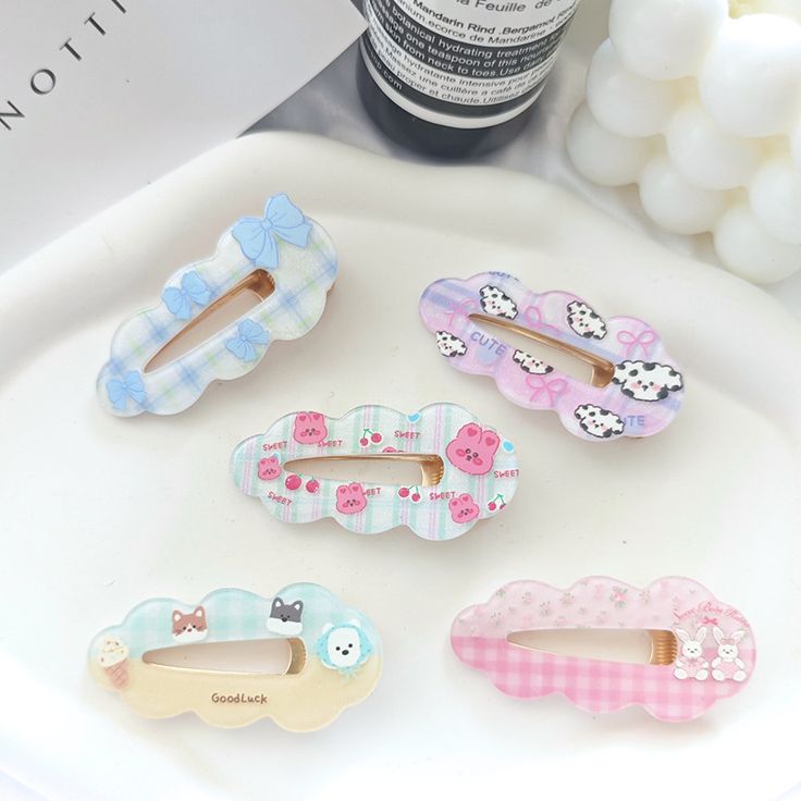 گیره‌ مو طرح ابری پینترستی پک دو عددی