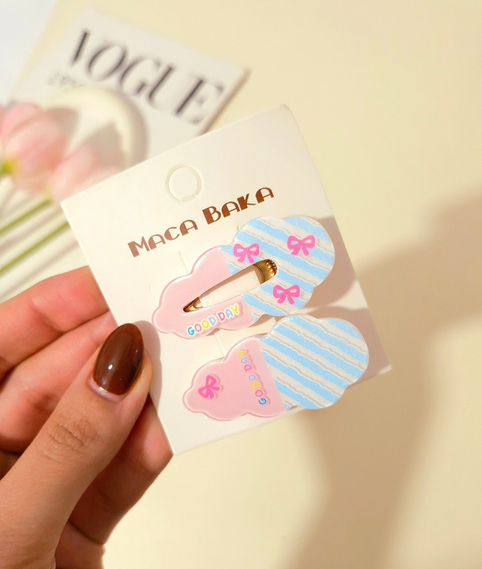 گیره مو طرح ابری پینترستی پک دو عددی