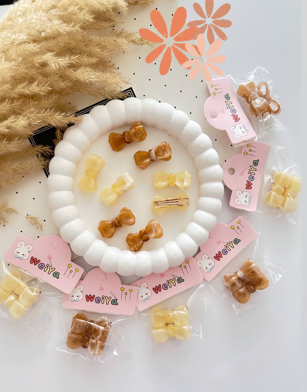 خرید گیره مو انبری پاپیون مینی | گیره مو دخترانه ظریف و فانتزی