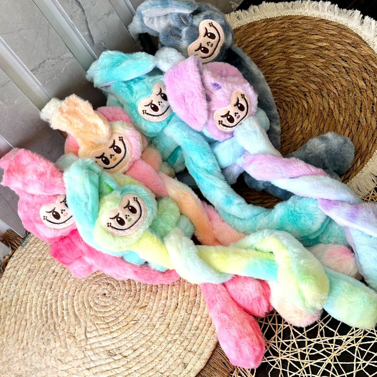 گوشگیر پمپی صدا دار کودک مدل لبوبو | گوشگیر فانتزی گرم و عروسکی