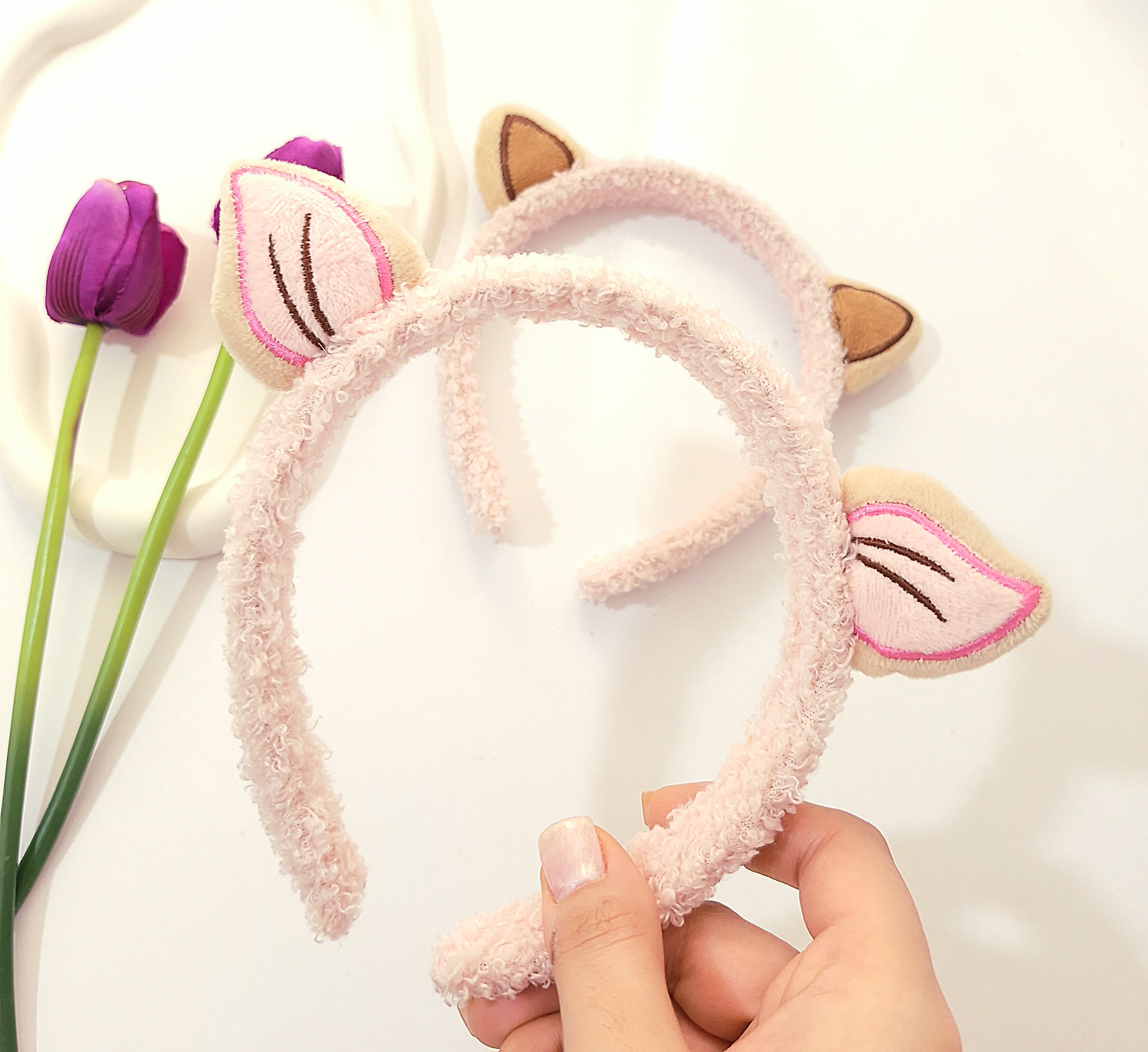 تل سر گوش دار طرح گربه بسیار جذاب و ترند