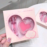 پک دوتایی بالم لب و برق لب پینترستی HUDAMOJI | حاوی گل رز و کلاژن