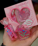 پک دوتایی بالم لب و برق لب پینترستی HUDAMOJI | حاوی گل رز و کلاژن