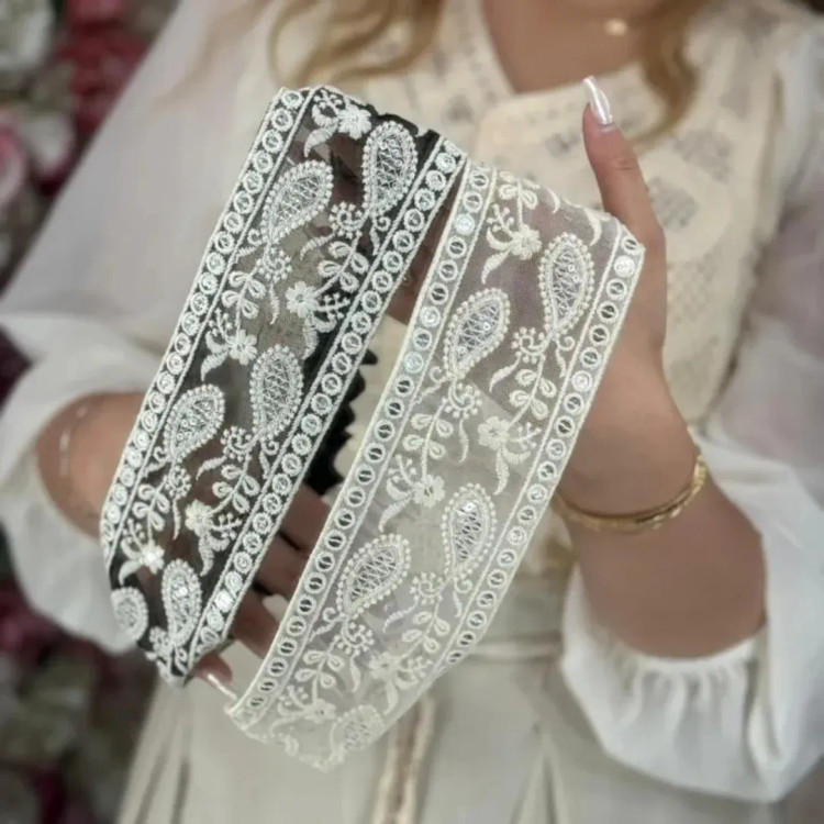 هدبند مو سوزندوزی شده دستدوز | اکسسوری خاص و شیک زنانه