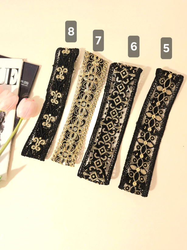 هدبند مو سوزندوزی شده دستدوز | اکسسوری خاص و شیک زنانه