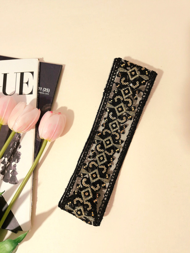 هدبند مو سوزندوزی شده دستدوز | اکسسوری خاص و شیک زنانه