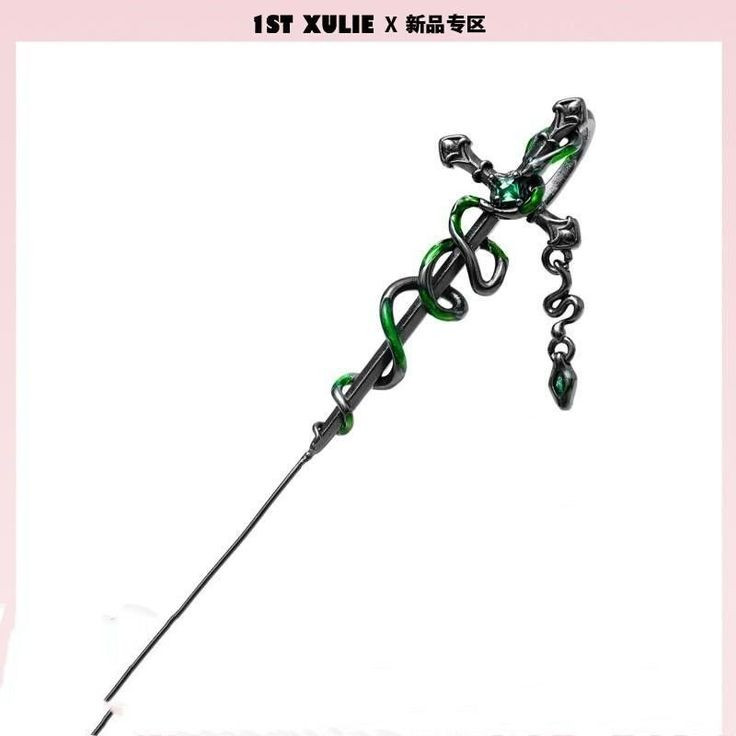 خرید کانزاشی طرح مار و صلیب نقرهای | اکسسوری مو خاص و لوکس Pioneer Design