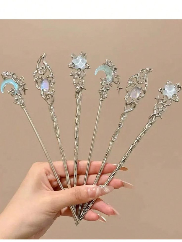 کانزاشی طرح سنتی الماسی | سنجاق مو مجلسی شیک با نگین درخشان