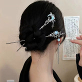 کانزاشی طرح سنتی الماسی | سنجاق مو مجلسی شیک با نگین درخشان