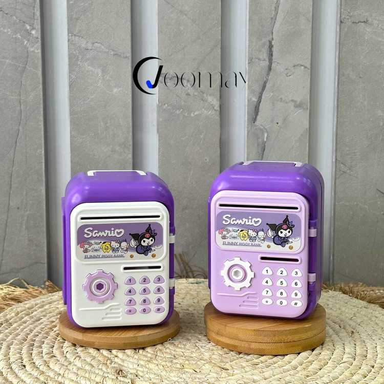 قلک کرومی طرح گاو صندوق کلید دار