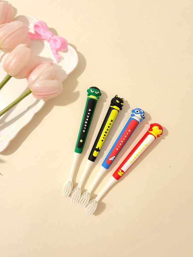 مسواک بچگانه نانو ذغالی طرح سوپرقهرمانان (مرد عنکبوتی ، هالک و...)