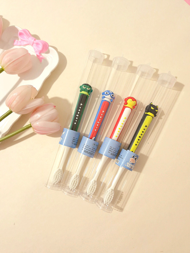 مسواک بچگانه نانو ذغالی طرح سوپرقهرمانان (مرد عنکبوتی ، هالک و...)