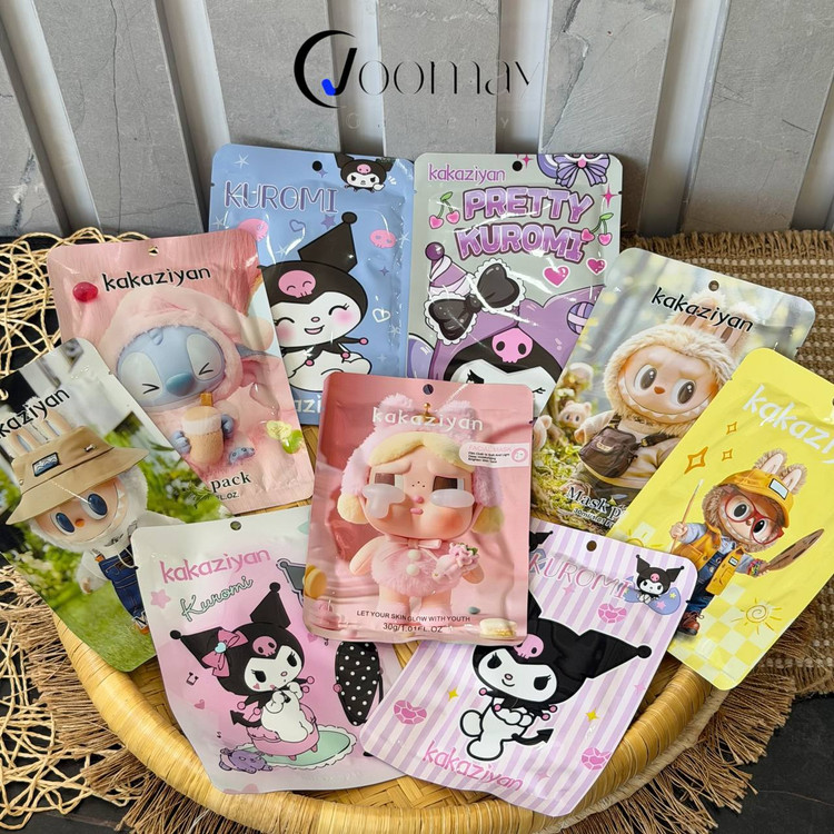 ماسک صورت ورقه ای طرح کرومی ، لبوبو ، کرای بیبی و استیج