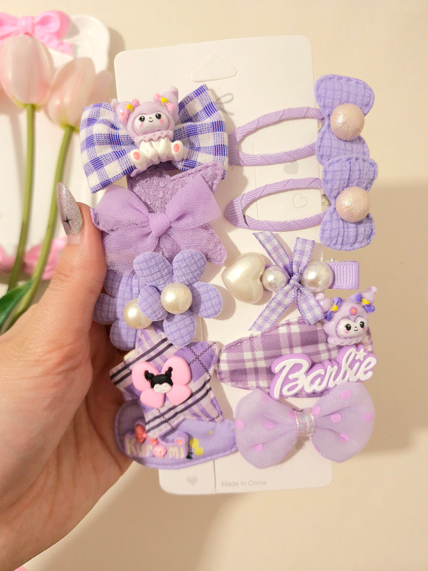 پک گیره مو طرح کرومی 8 عددی باکیفیت واقتصادی